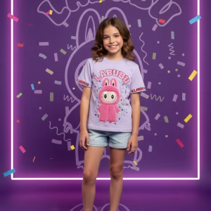 Camiseta de niña Labubu
