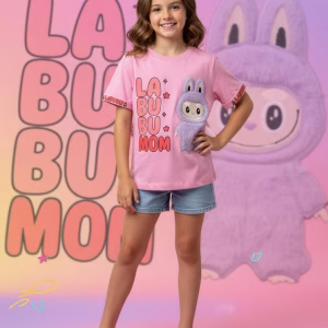 Camiseta de niña Labubu